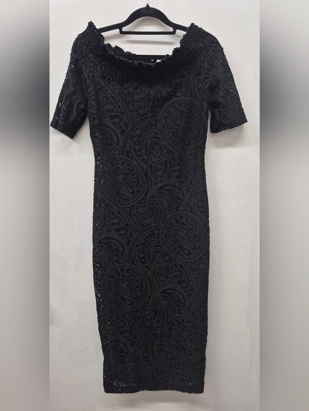 🌼5/$20 Black Off-Shoulder Lace Maxi Dress